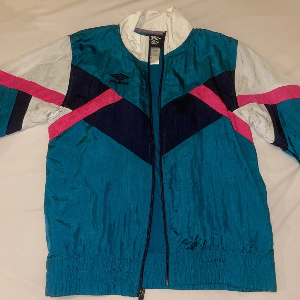 Umbro premier color block windbreaker jacket